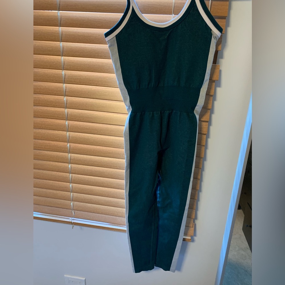 Cream yoga jumpsuit